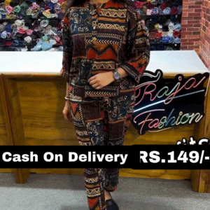 Tarrent hunt_ modern_ rayon printpack of to nightsuit with t-shirt & pajama for girls/womens