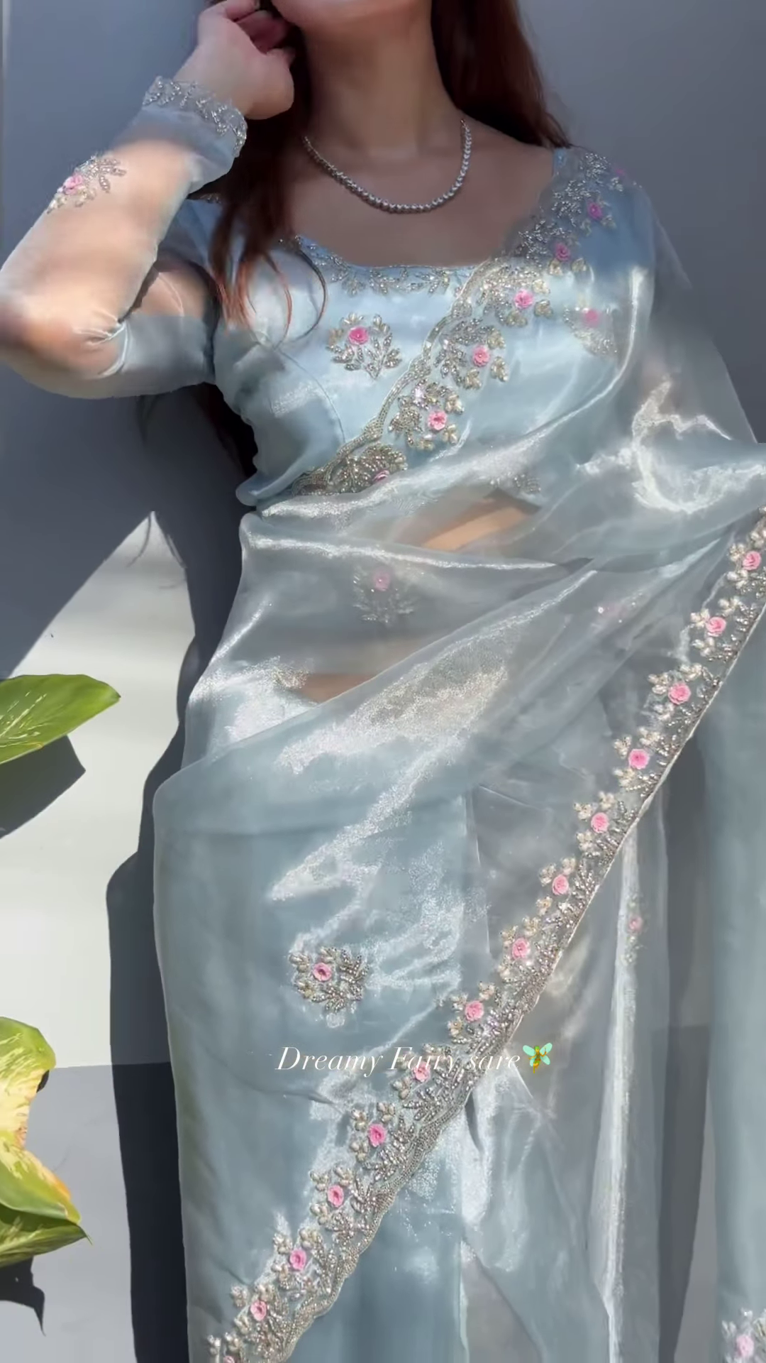 Pure Silk Saree with Zari Border – Traditional Indian Drape - Image 2