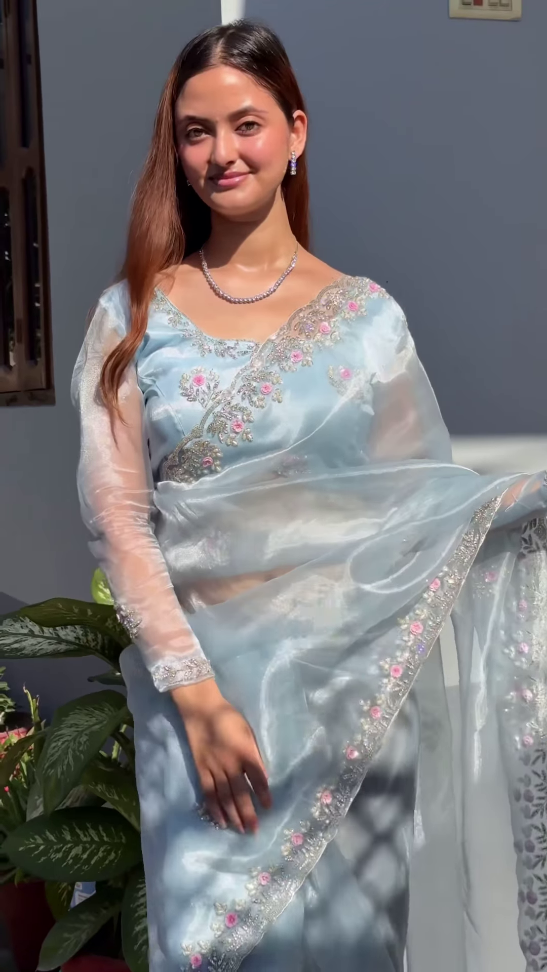 Pure Silk Saree with Zari Border – Traditional Indian Drape