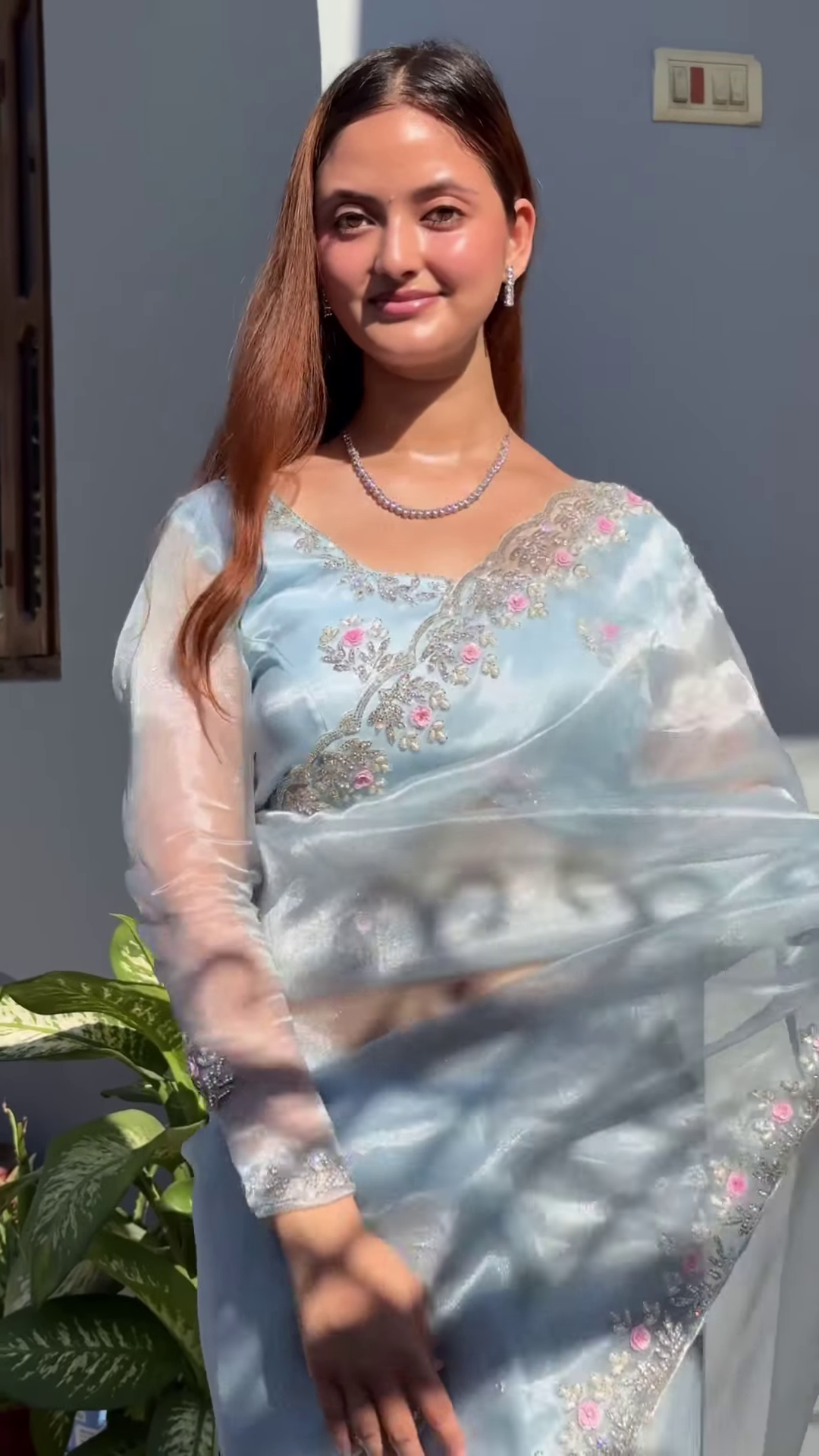 Pure Silk Saree with Zari Border – Traditional Indian Drape - Image 6